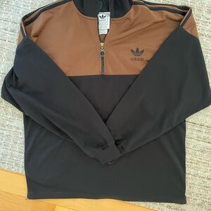Adidas Black and Brown Track Jacket